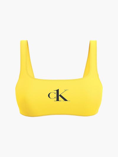 Calvin Klein Fürdőruha HU189457 | Calvin Klein CK One Bralette Női Bikini Felső Sárga
